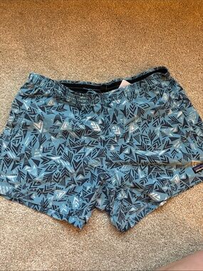 Patagonia Blue Geometric Shorts